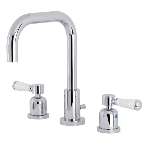 Kingston Brass FSC8931DPL Paris Widespread Bathroom Faucet W/ Brass Pop-Up, Chrome FSC8931DPL - main